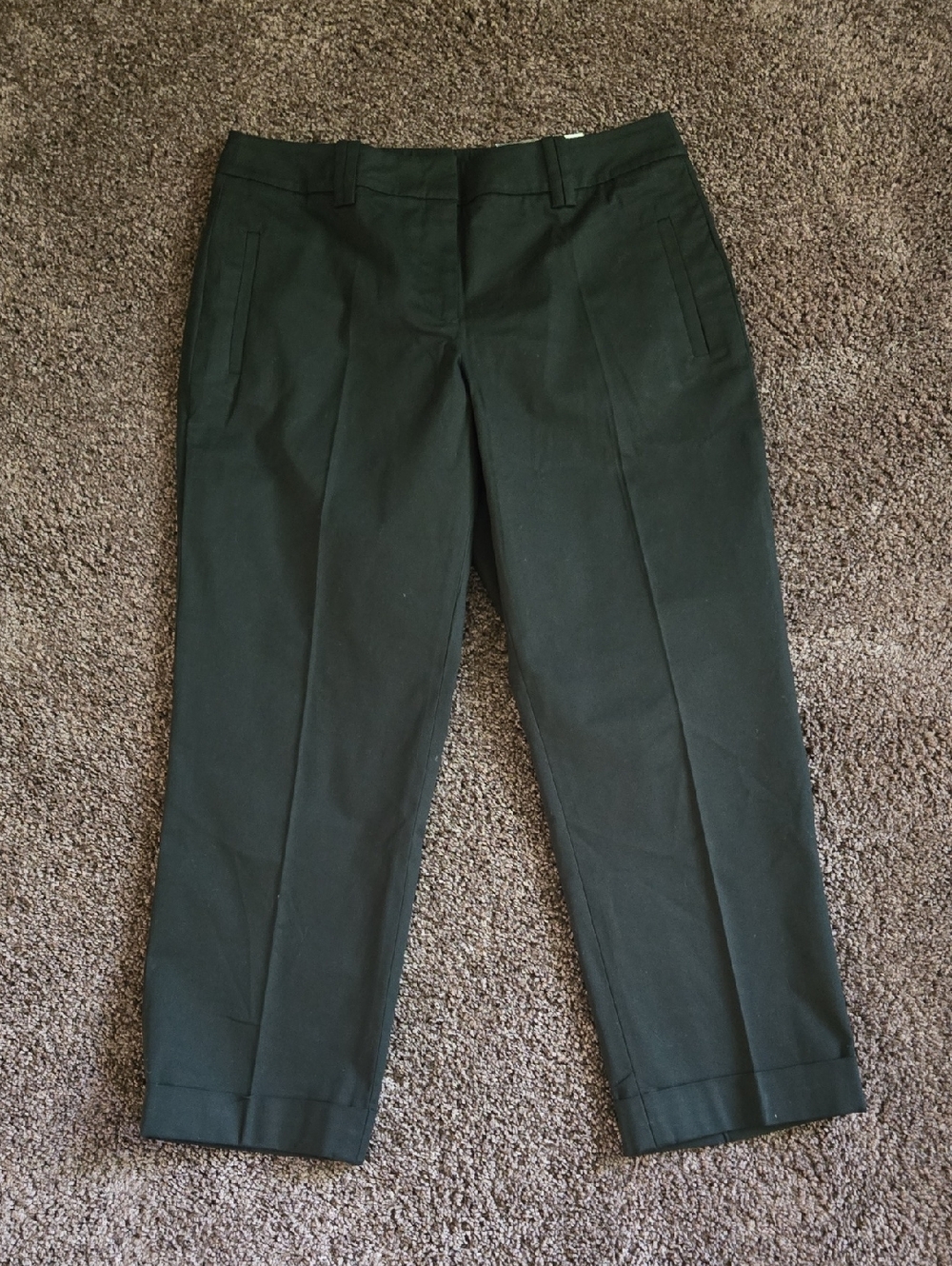 NEW Ann Taylor Loft Black Julie Curvy Crop Pants 6